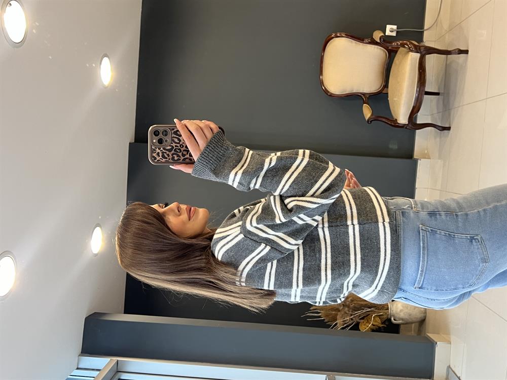 Çi̇zgi̇li̇ Hirka Gri̇