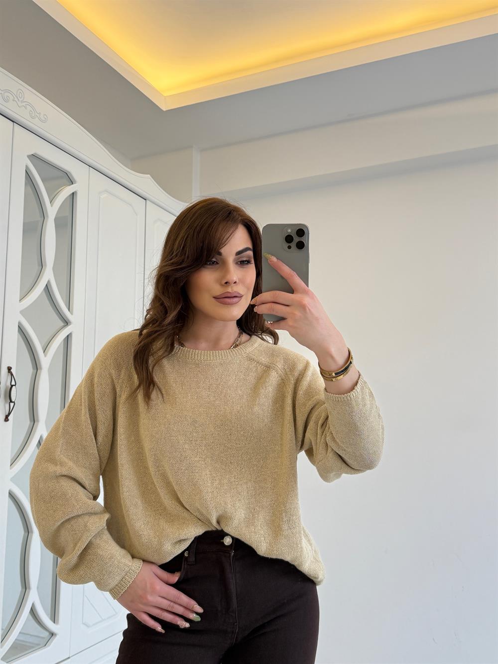 Bisiklet Yaka Uzun Kol Merseri̇ze