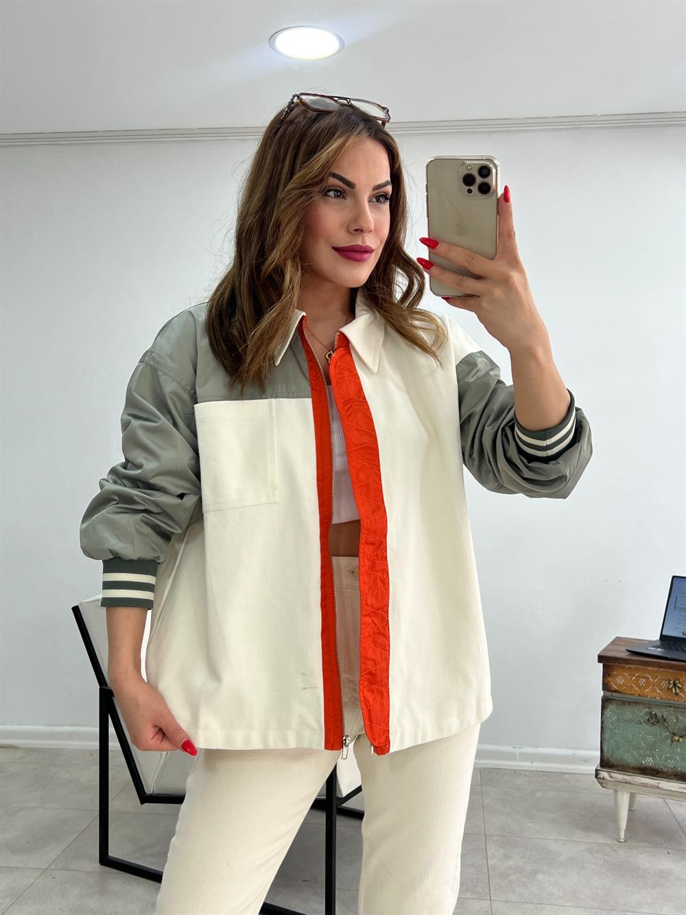 Tasarim Renk Geçişli Ceket