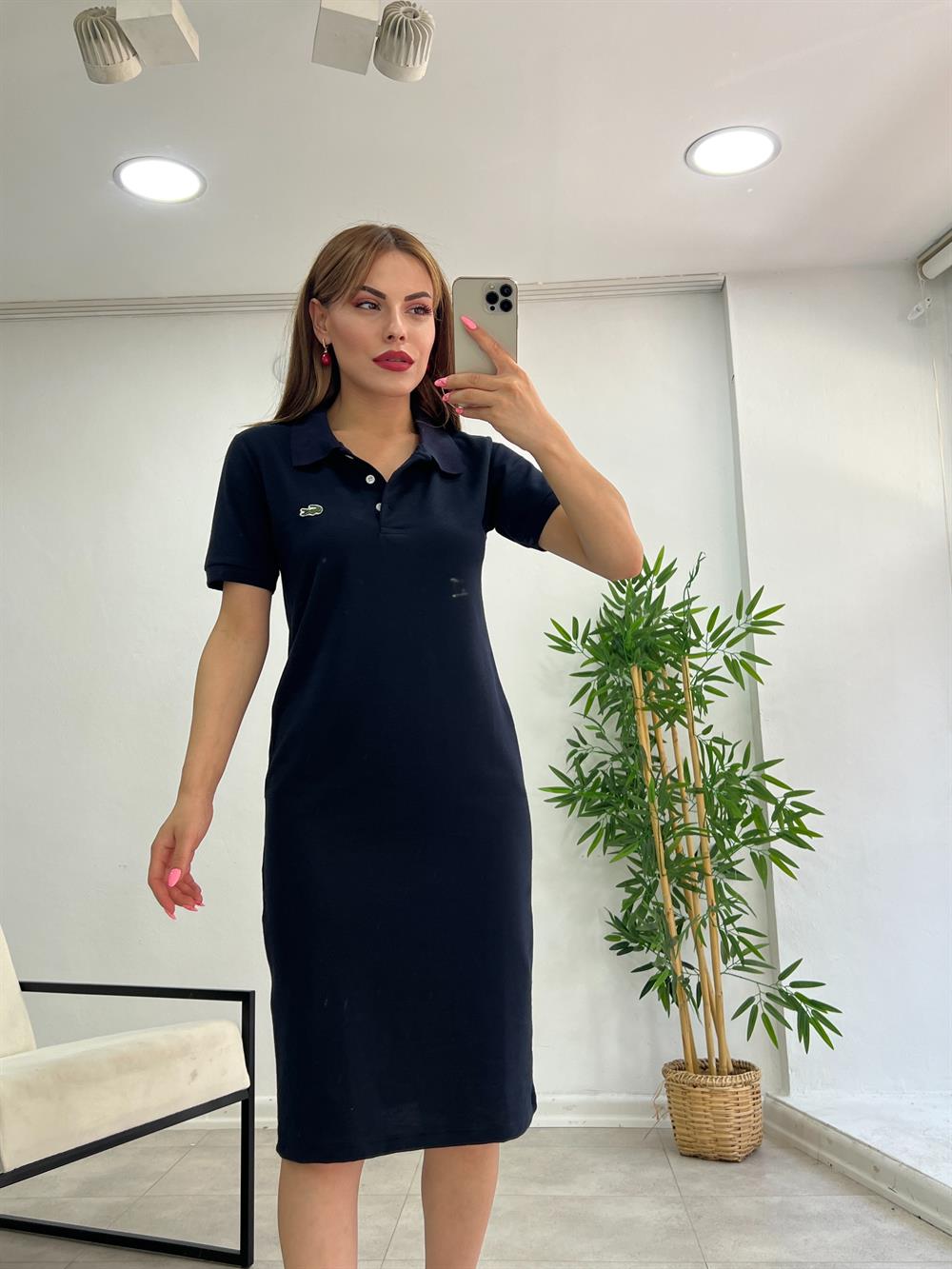 Premi̇um Seri̇ Laci̇vert Elbi̇se