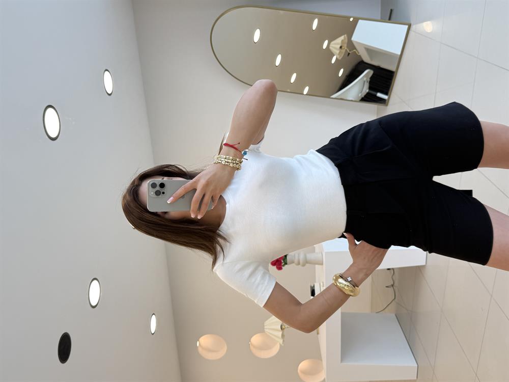 SLIM FIT TSHIRT BEYAZ
