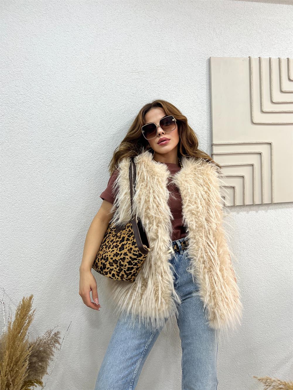 Özel Üreti̇m Prei̇um Seri̇ Kürk Yelek