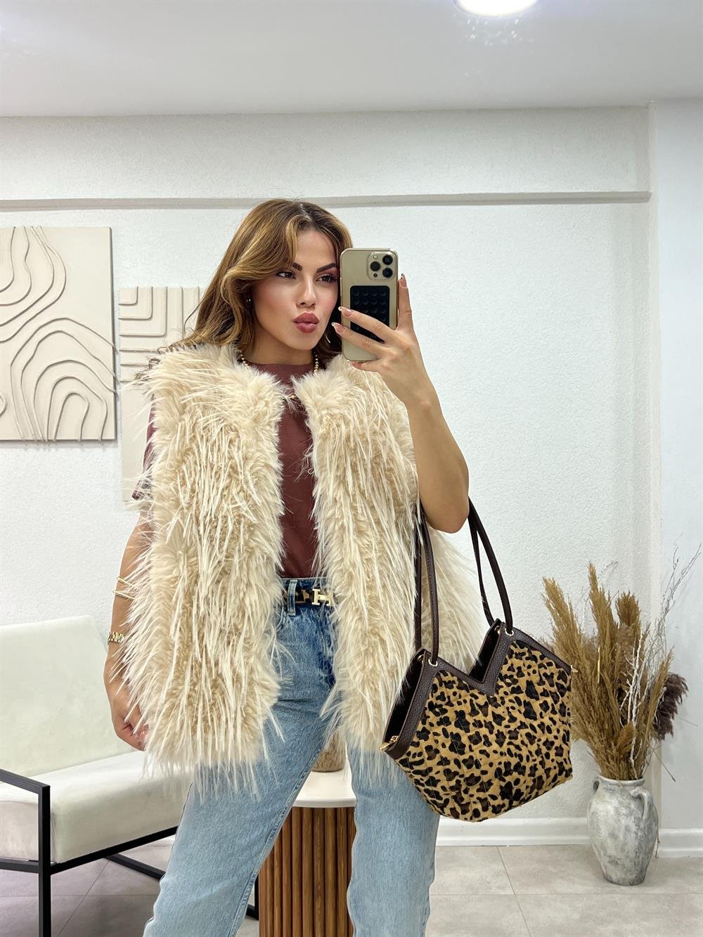 Özel Üreti̇m Prei̇um Seri̇ Kürk Yelek