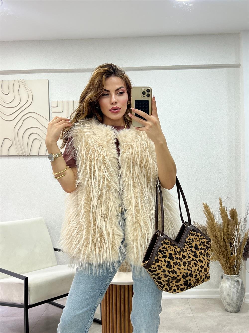 Özel Üreti̇m Prei̇um Seri̇ Kürk Yelek