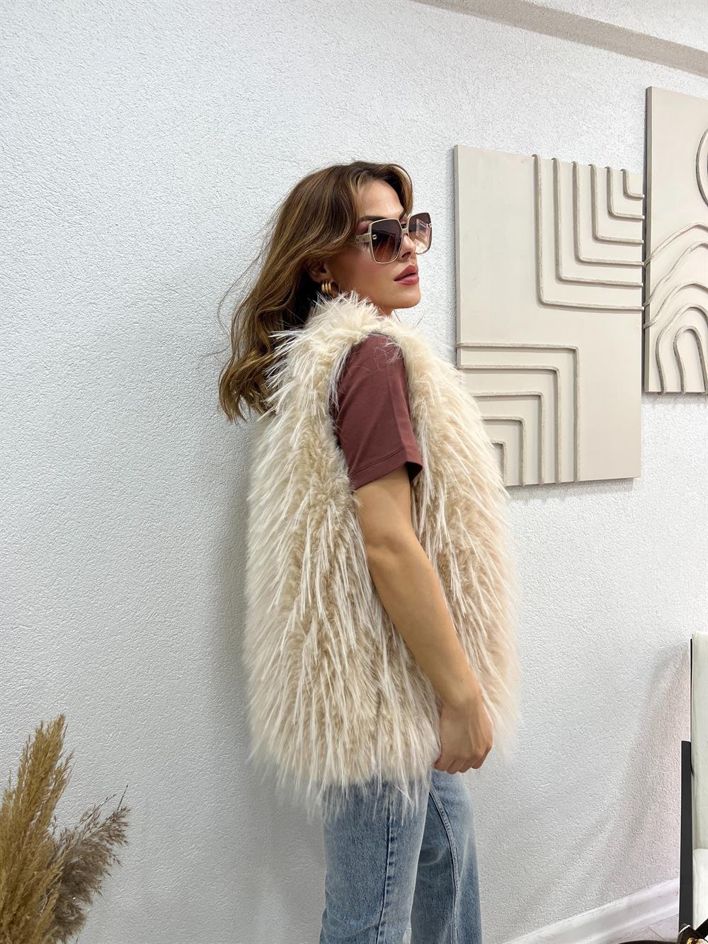 Özel Üreti̇m Prei̇um Seri̇ Kürk Yelek