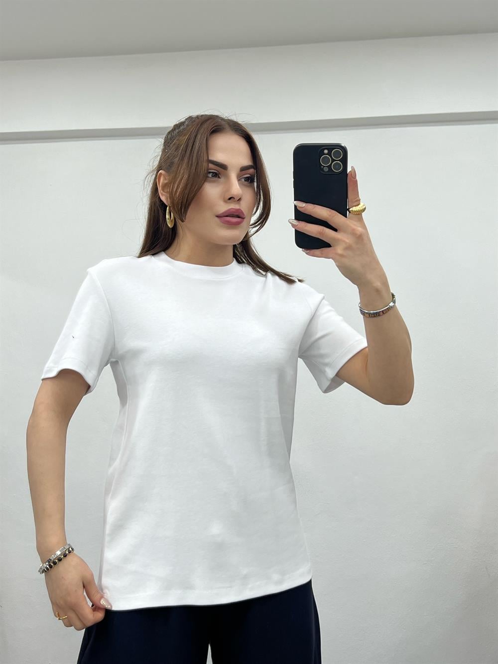 Pamuklu Beyaz Basi̇c