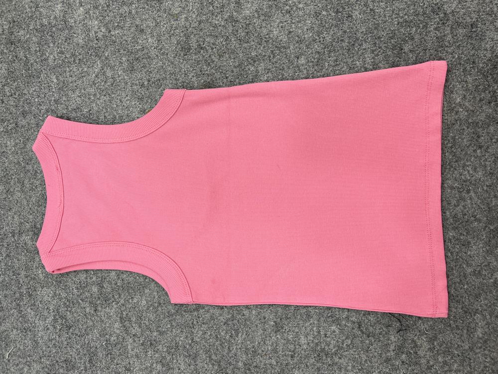 Pembe Kalin Askili Halter Yaka Atlet