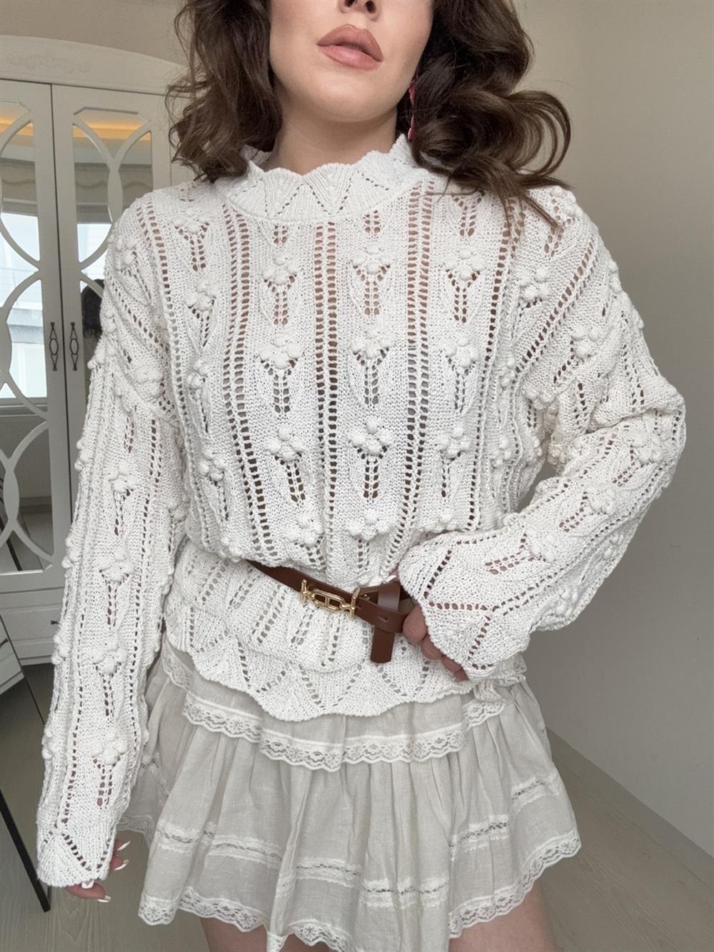 PONPON DESENLİ MERSERİZE TAŞ