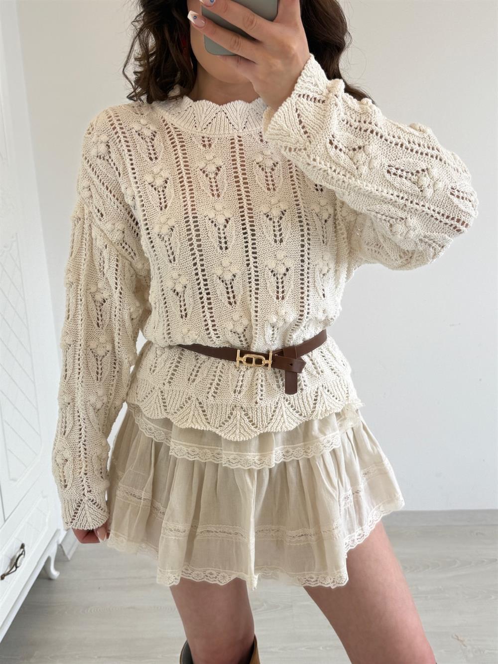 PONPON DESENLİ MERSERİZE TAŞ