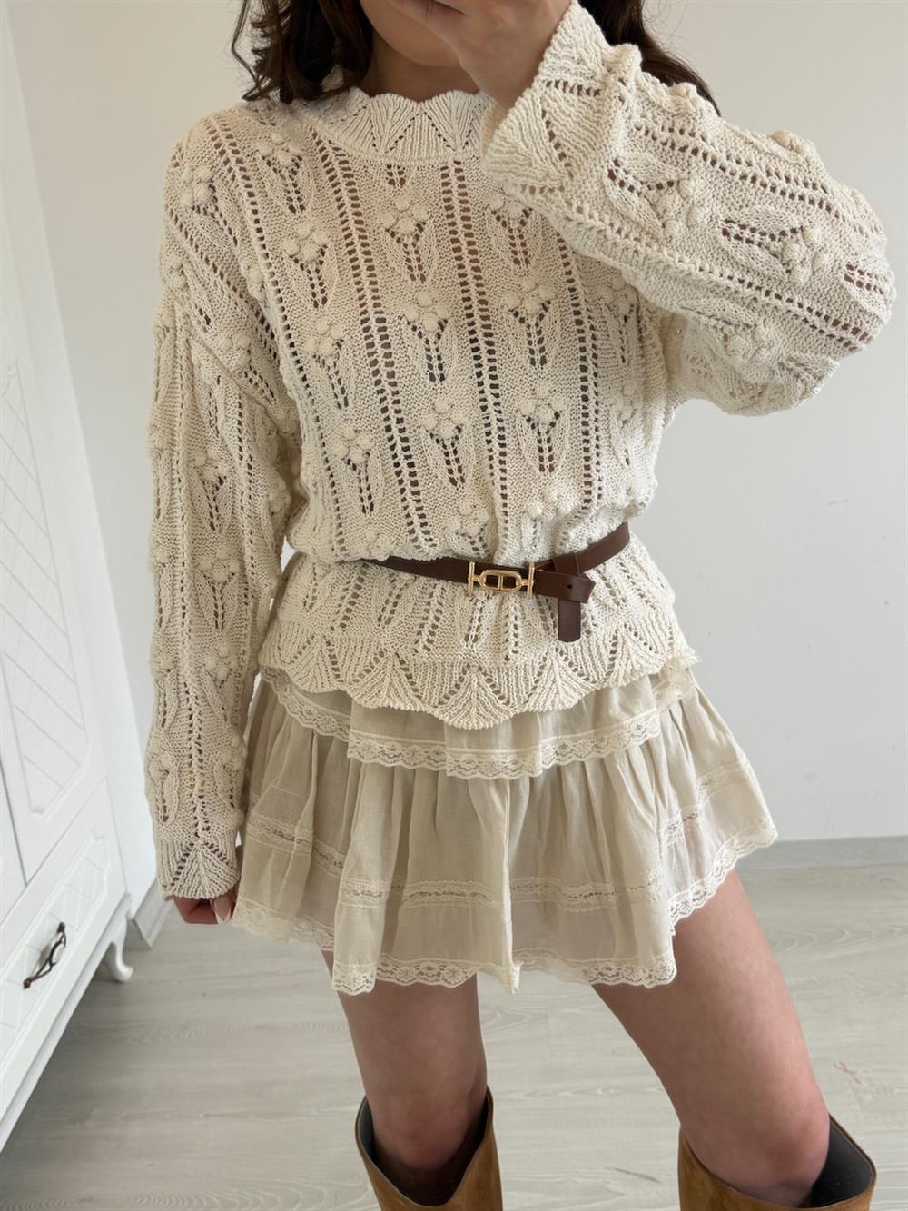 PONPON DESENLİ MERSERİZE TAŞ