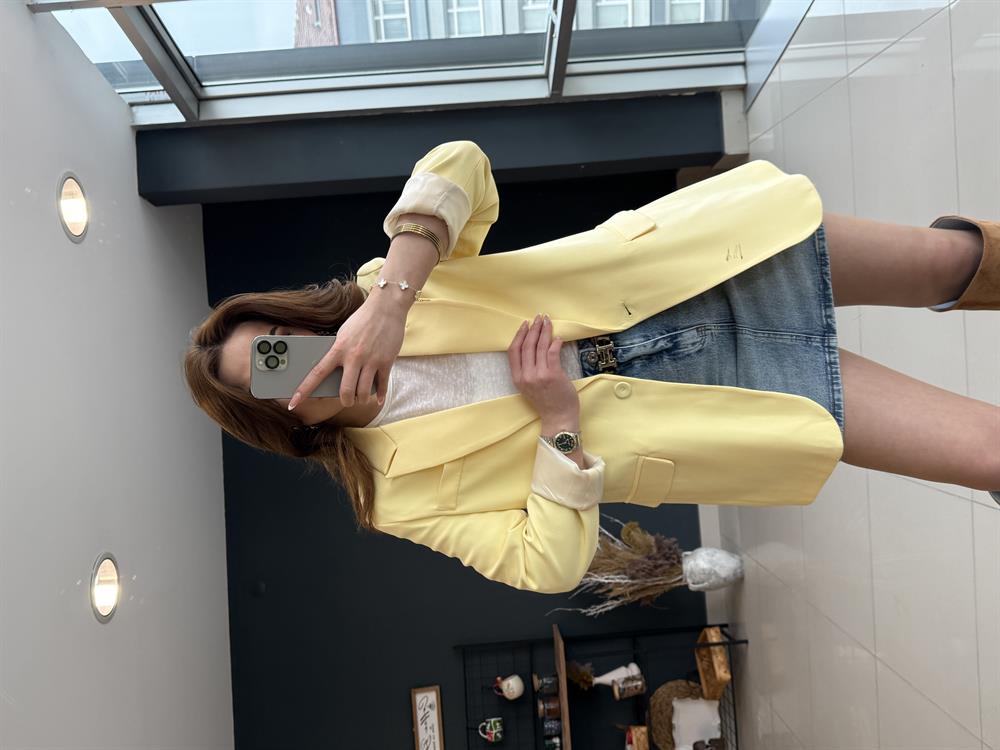 Premi̇um Seri̇ Blazer Ceket Sari