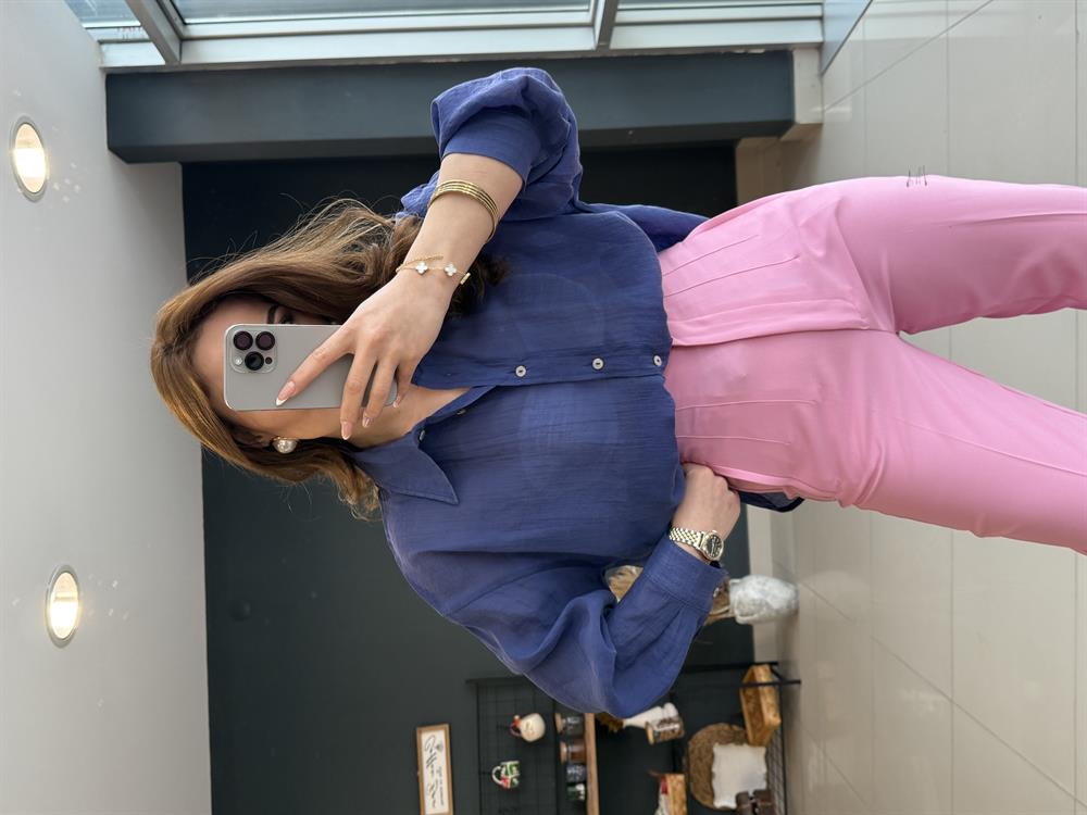 Premi̇um Seri̇ Gömlek Laci̇vert