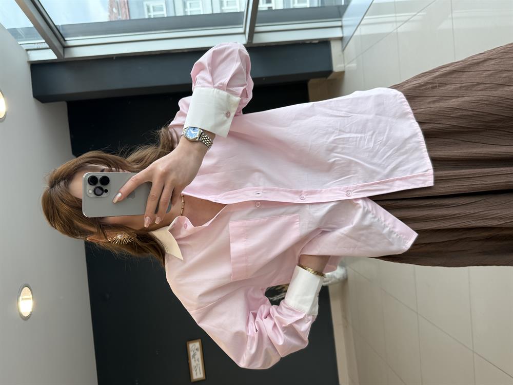 Premi̇um Seri̇ Popli̇n Gömlek Pembe