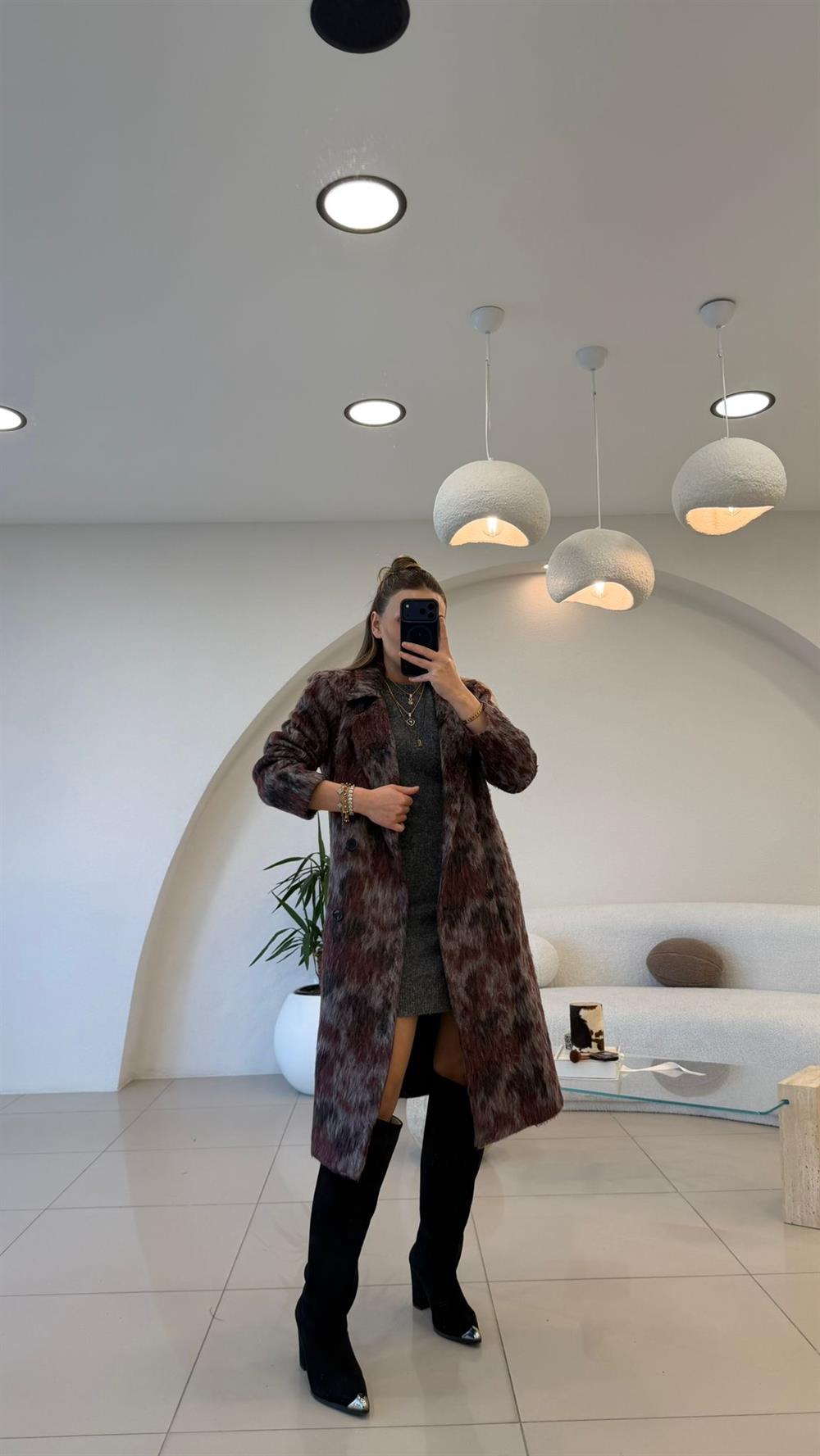 PREMİUM SERİ RENK GEÇİŞLİ BORDO KABAN