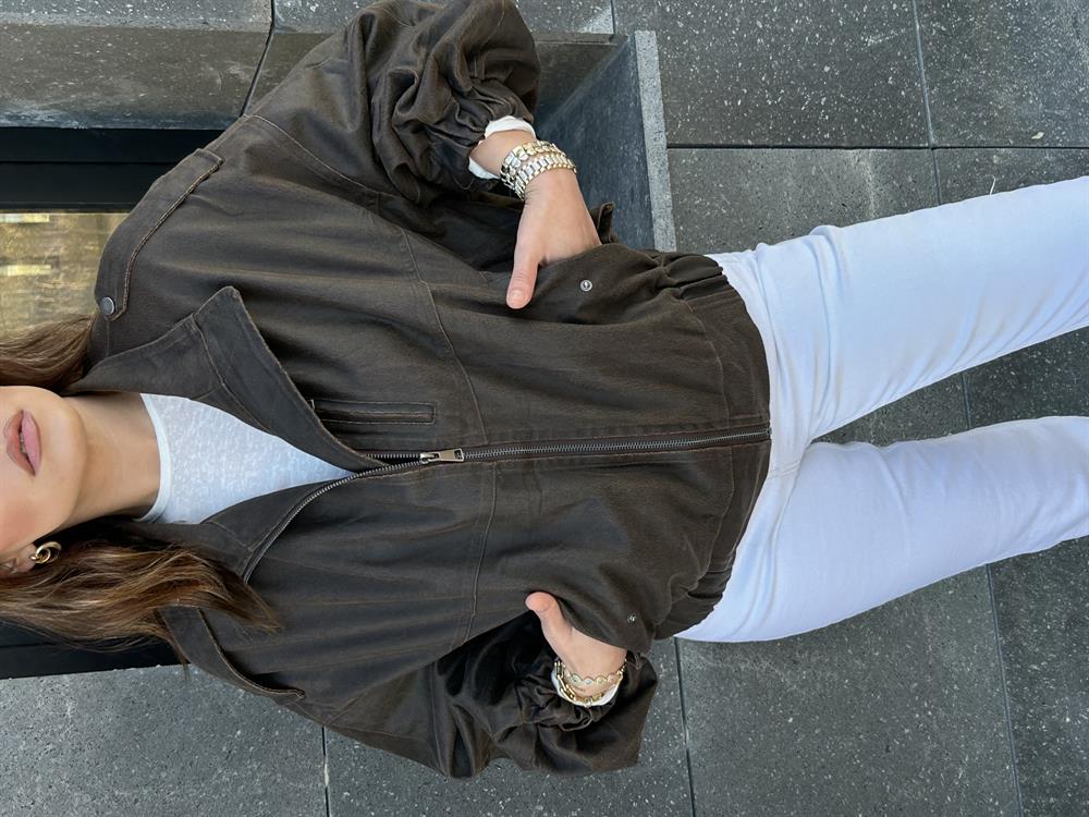 PREMİUM SERİ YIKAMA DERİ CEKET