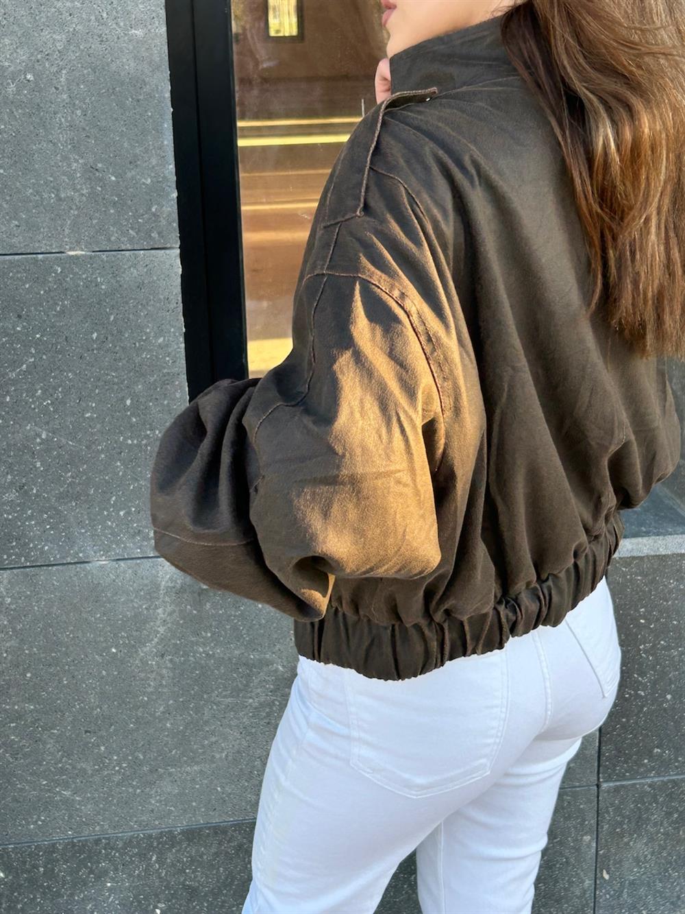 PREMİUM SERİ YIKAMA DERİ CEKET