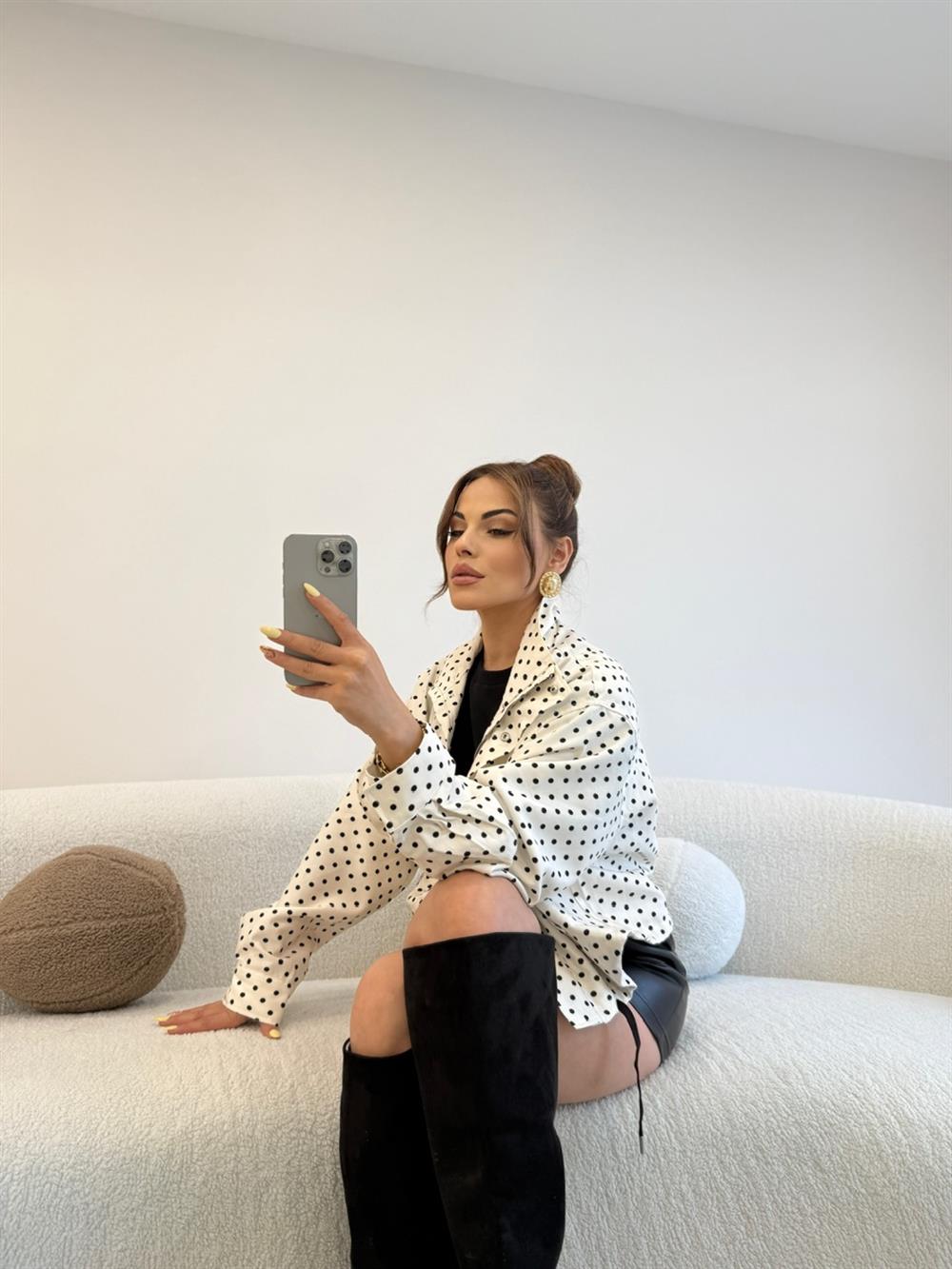 PUANTİYELİ MEVSİMLİK CEKET