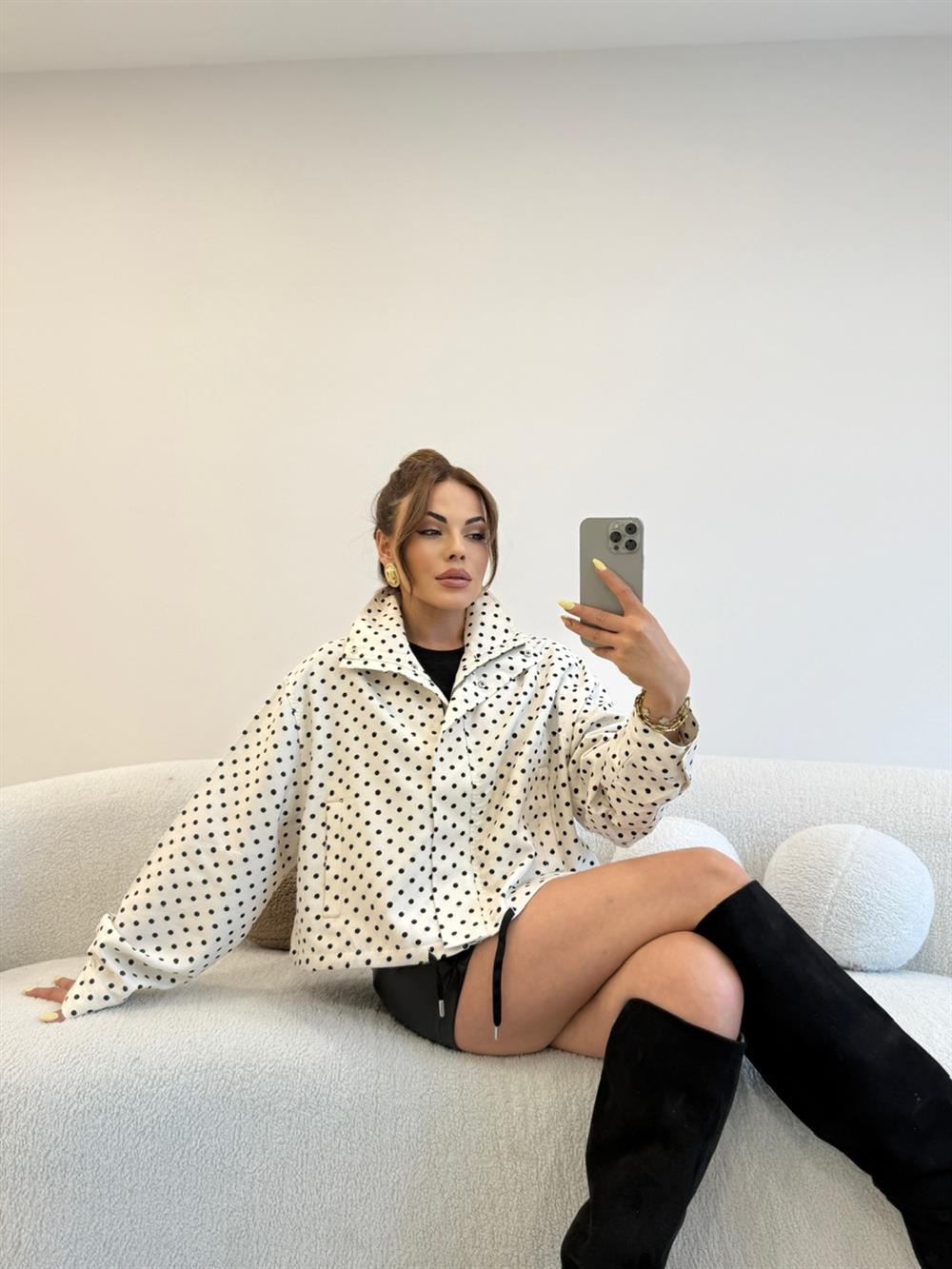 PUANTİYELİ MEVSİMLİK CEKET