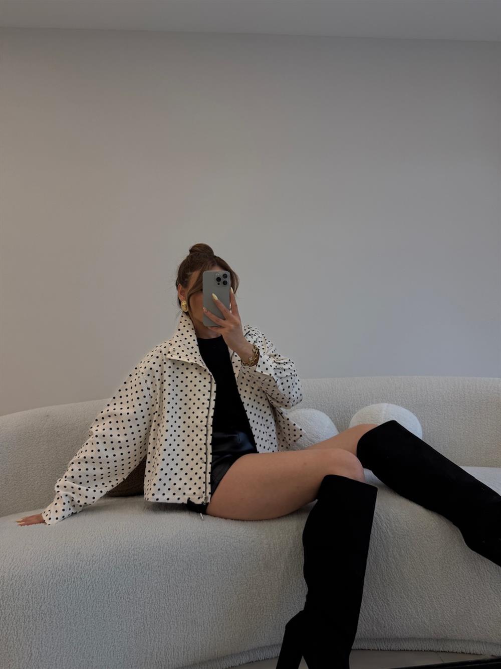 PUANTİYELİ MEVSİMLİK CEKET