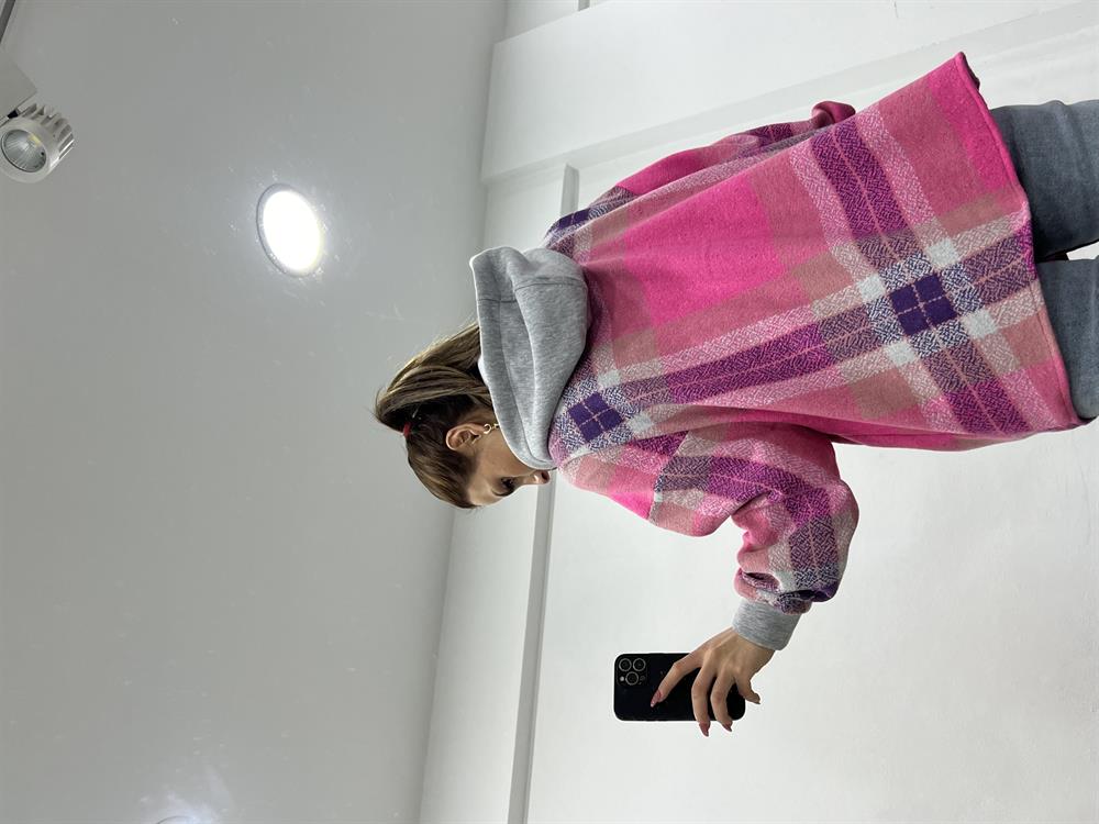 Renkli̇ Kapşonlu Sweat