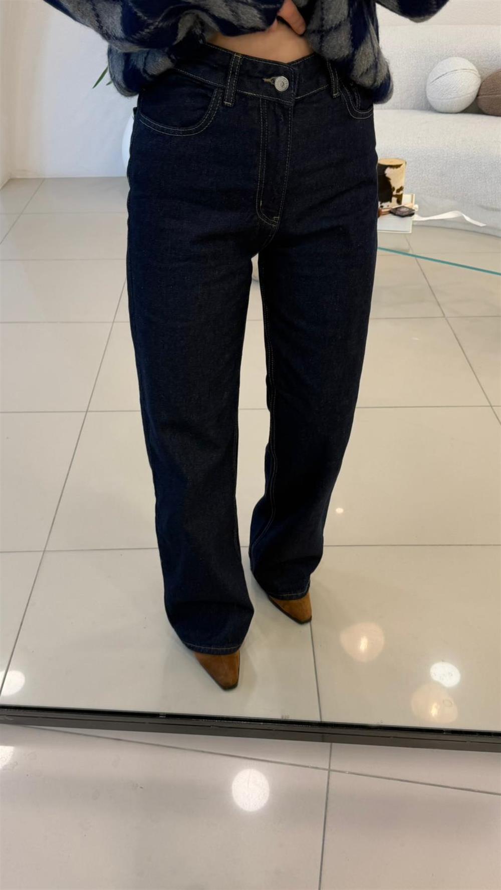 RİNS LACİVERT  BOL PAÇA JEAN 