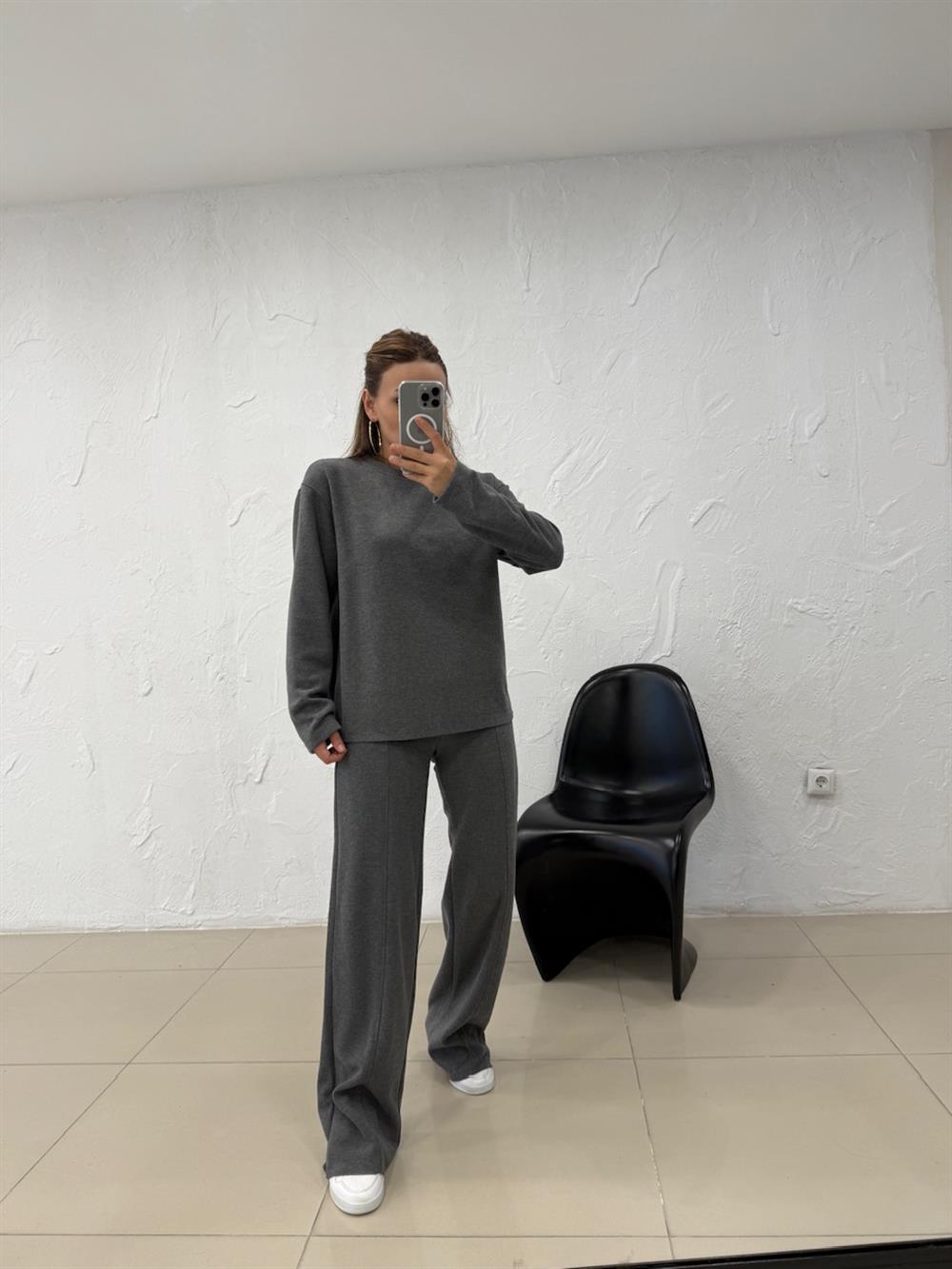 ŞARDONSUZ İKİLİ TAKIM GRİ