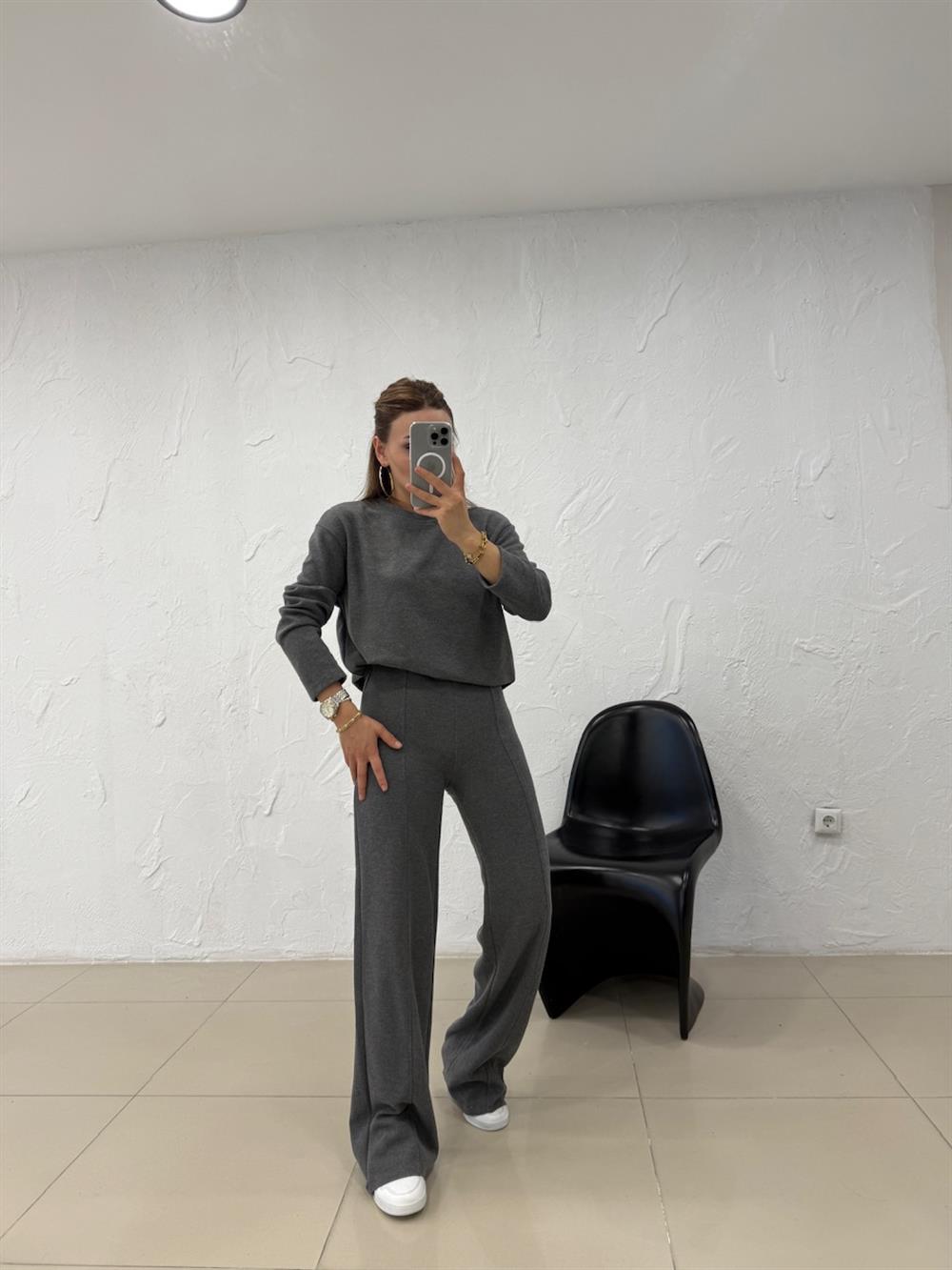 ŞARDONSUZ İKİLİ TAKIM GRİ