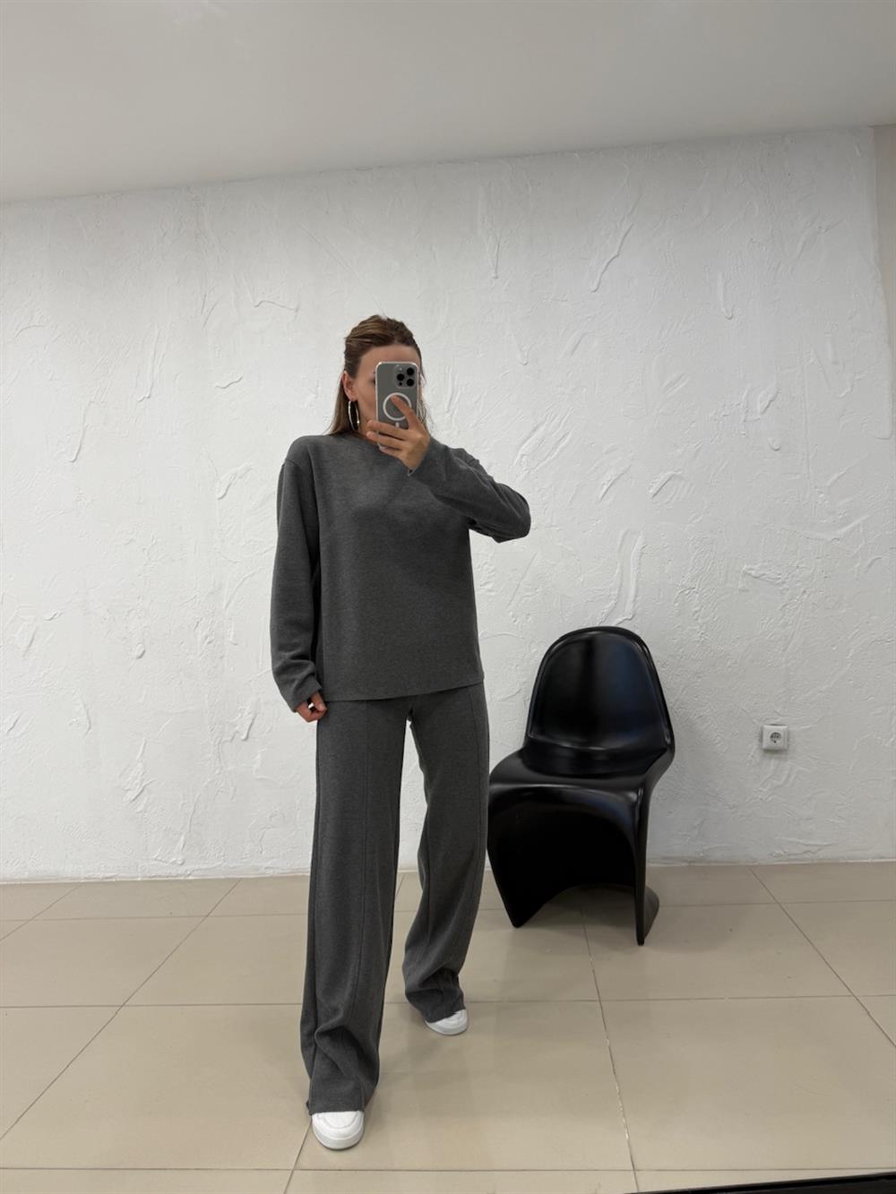 ŞARDONSUZ İKİLİ TAKIM GRİ