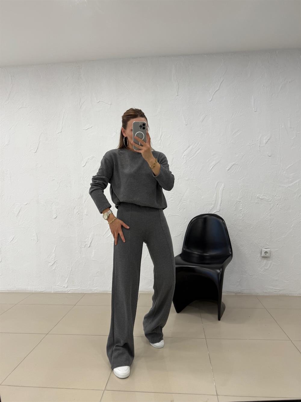 ŞARDONSUZ İKİLİ TAKIM GRİ