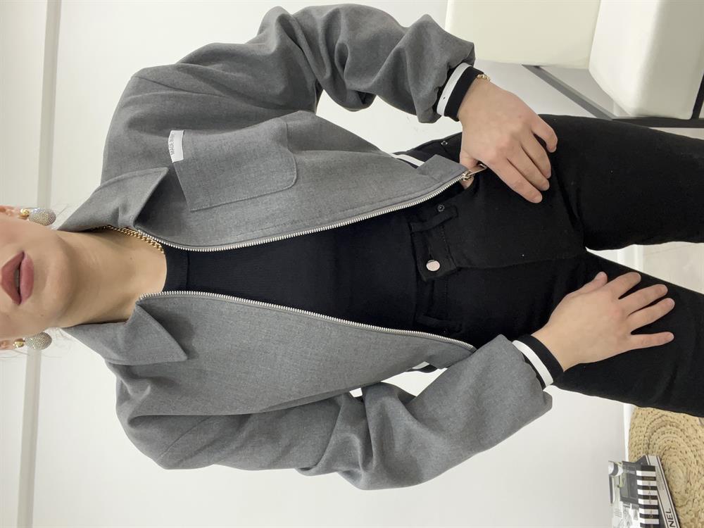 Şeri̇tli̇ Tasarim Bomber Ceket