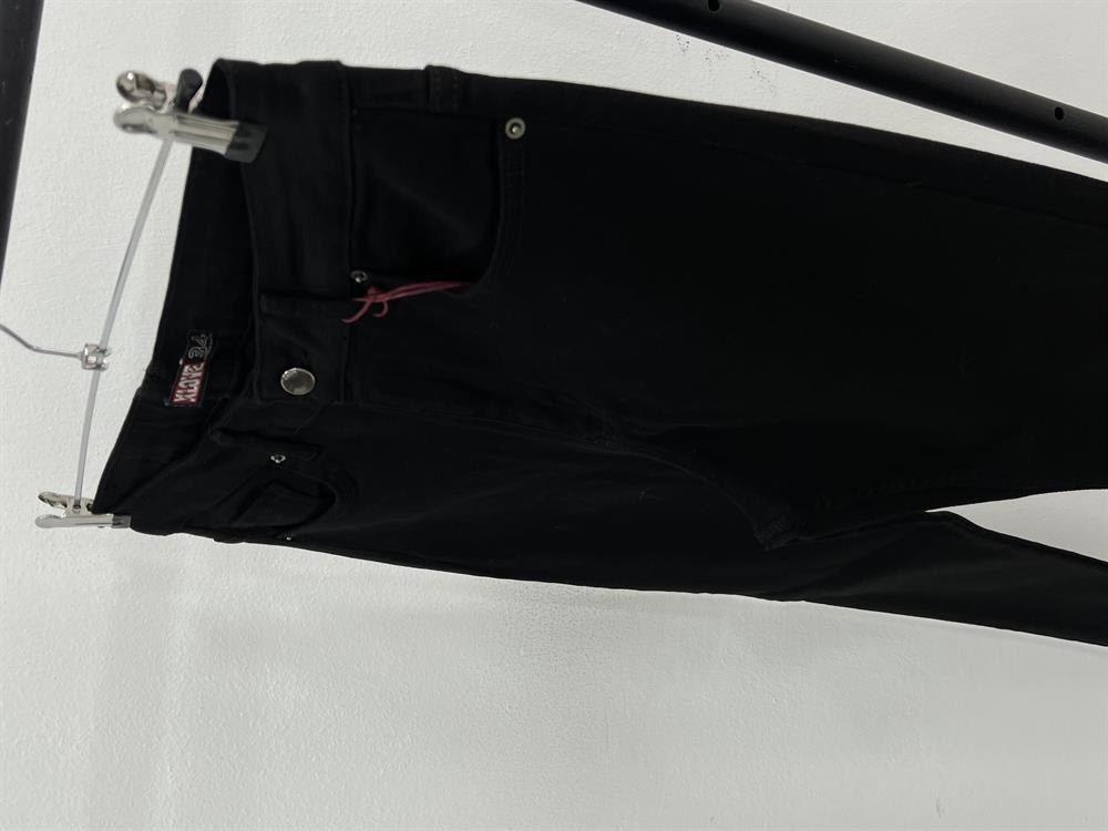 Si̇yah Battal Beden Likralı Mom Jean