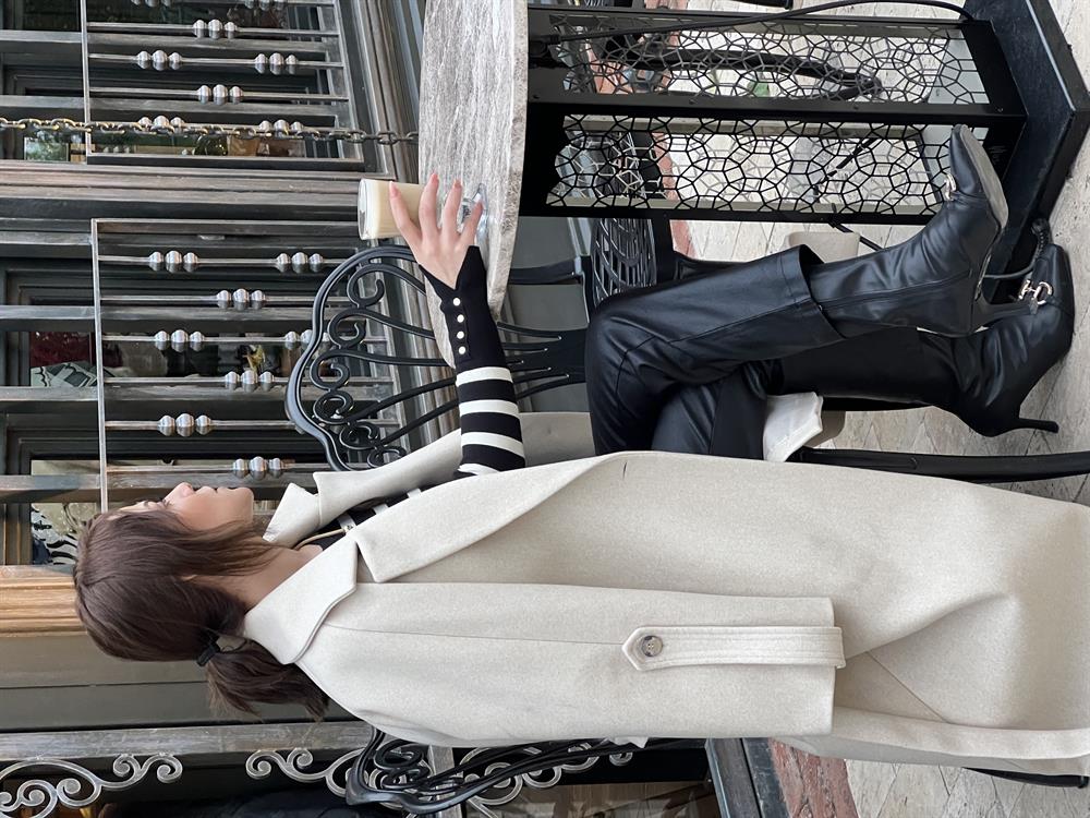 Taş Renk Kaşmi̇r Doku Kaban