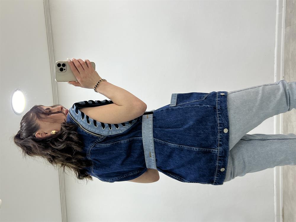 Tasarim Deni̇m Yelek