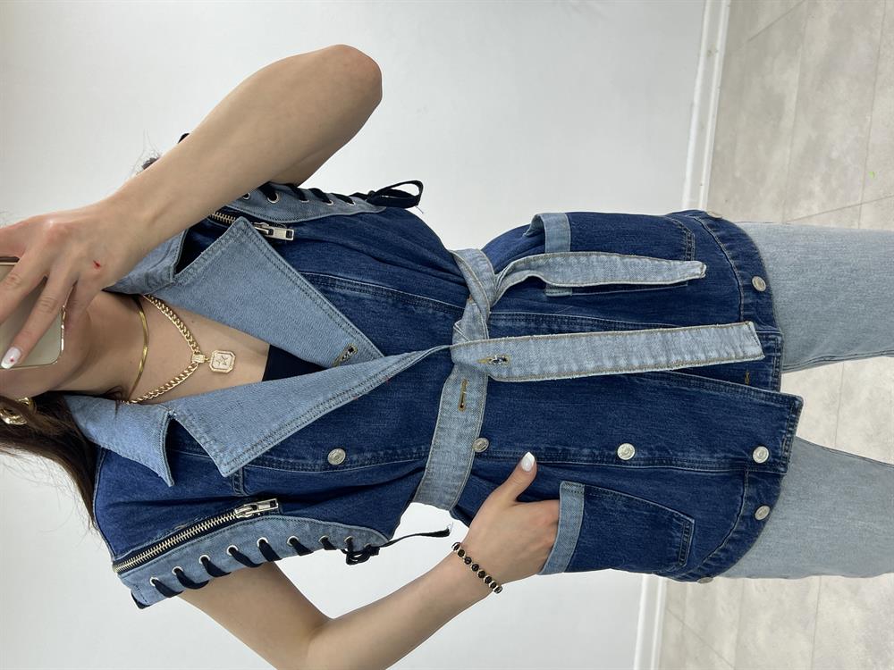 Tasarim Deni̇m Yelek