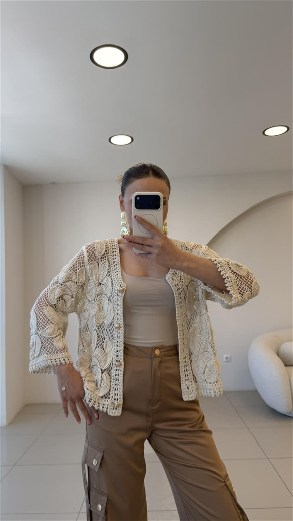 TASARIM GOLD DÜĞMELİ MEVSİMLİK HIRKA