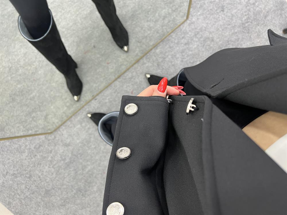 Tasarim Özel Seri̇ Bleazer Ceket Si̇yah