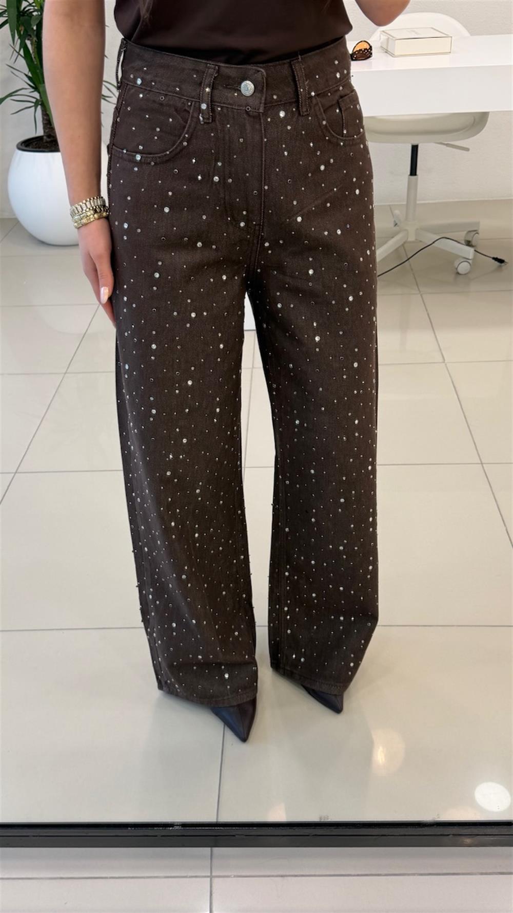 TAŞLI BOL PAÇA JEAN KAHVE