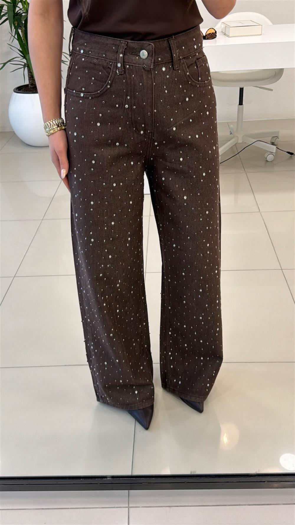 TAŞLI BOL PAÇA JEAN KAHVE