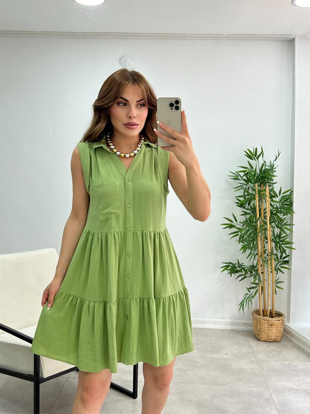 Gömlek Elbi̇se Yeşi̇l