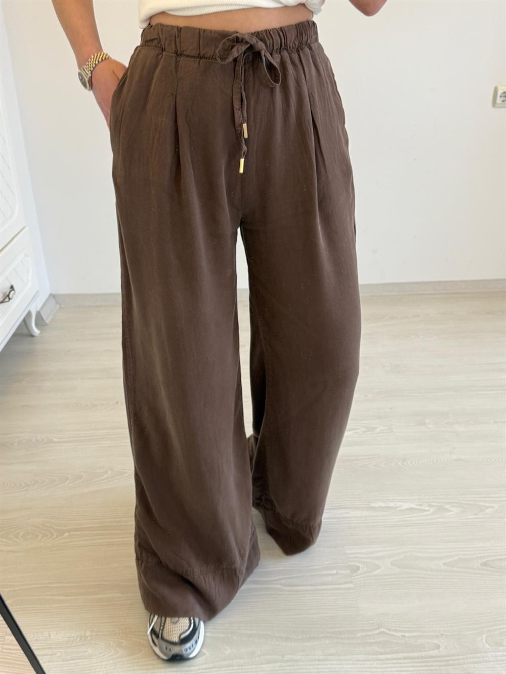 TİRİL  RELAX PANTOLON KAHVE