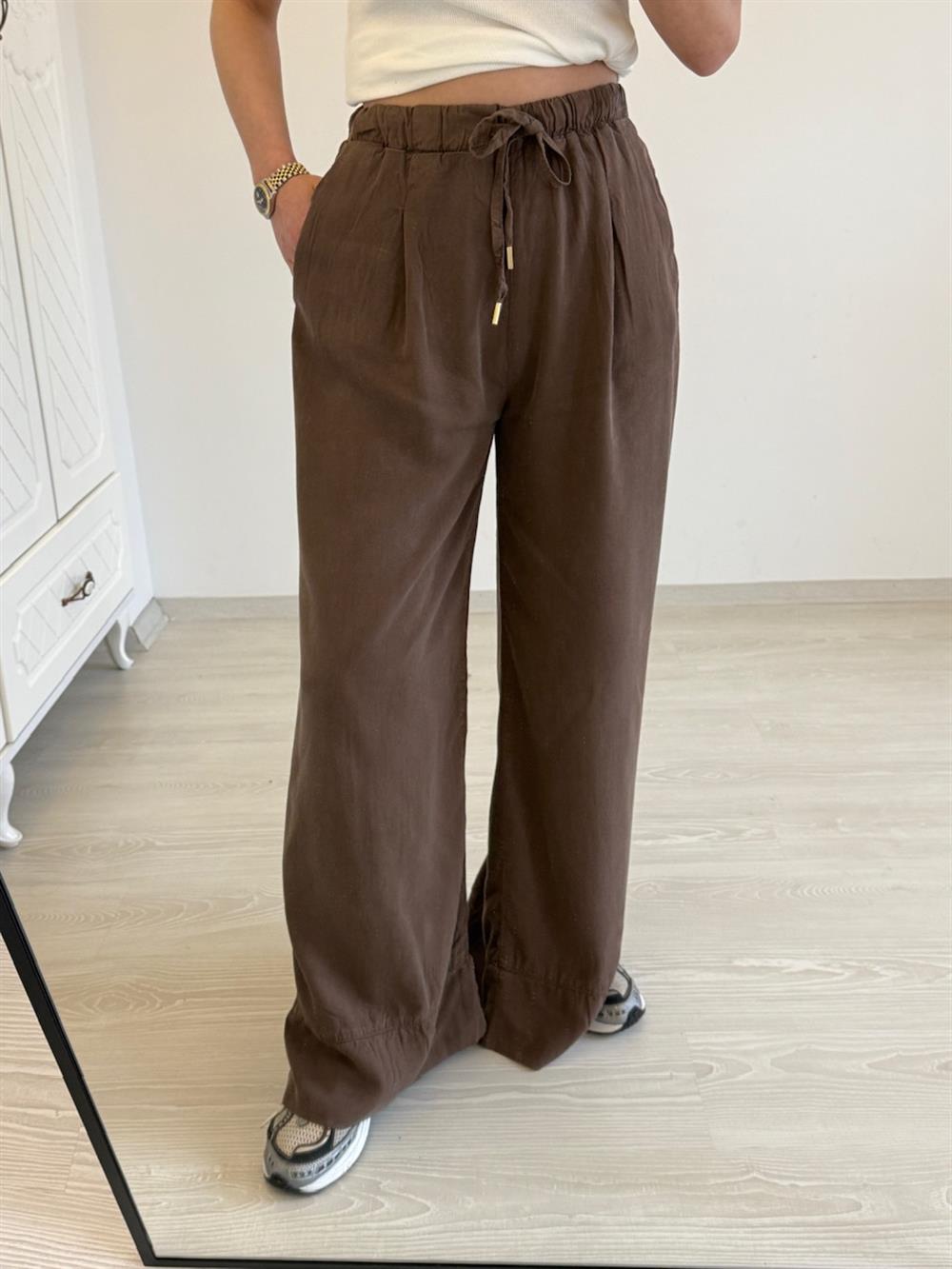 TİRİL  RELAX PANTOLON KAHVE
