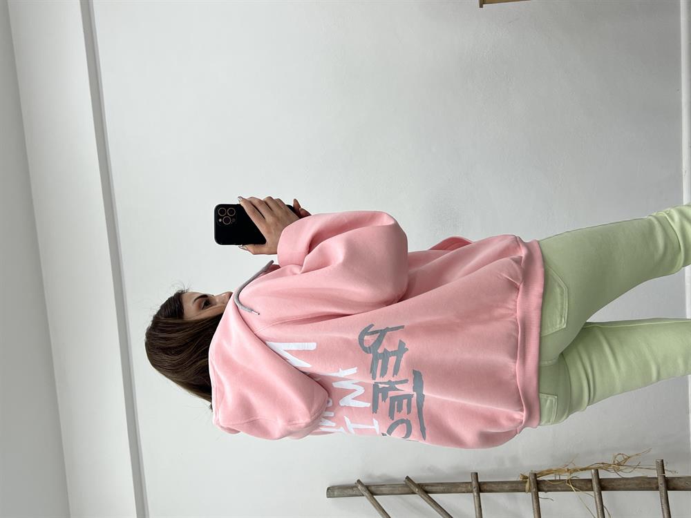 Toz Pembe Sweat Hirka