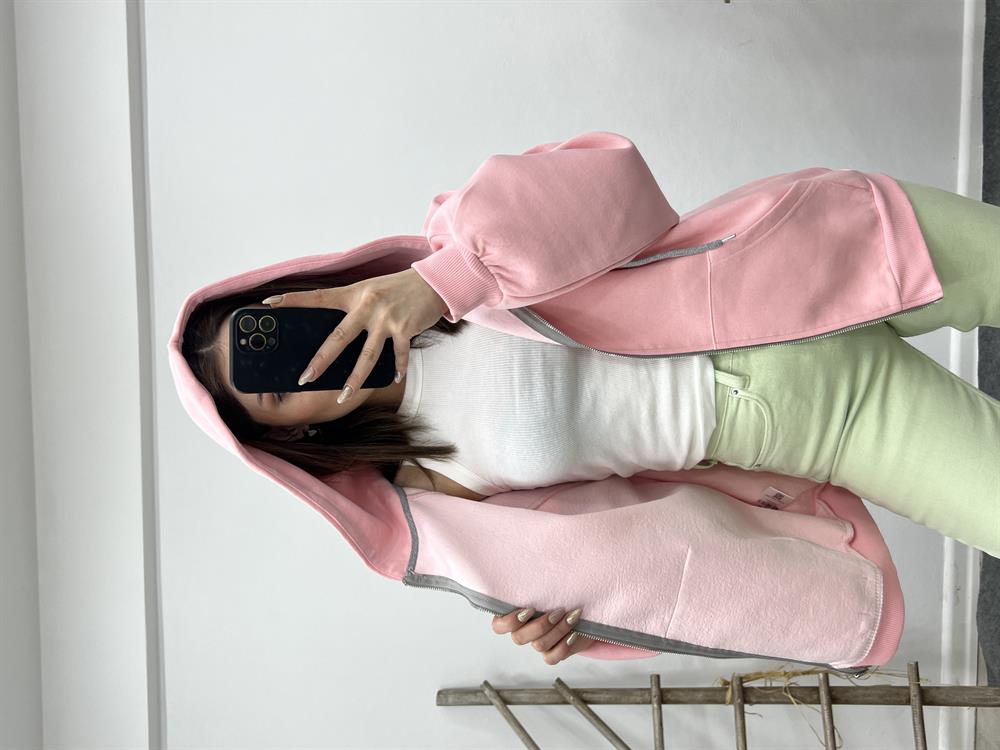 Toz Pembe Sweat Hirka