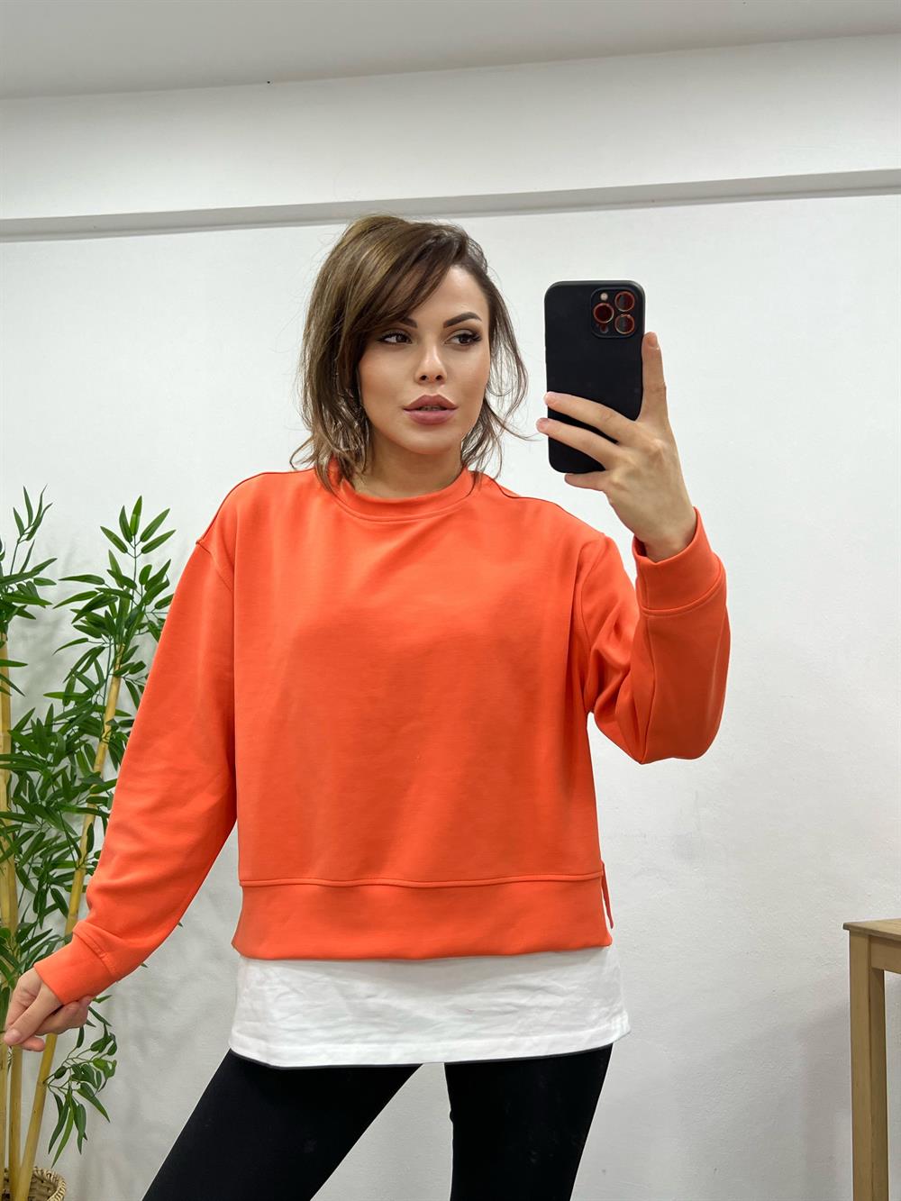 Turuncu Sweatshırt