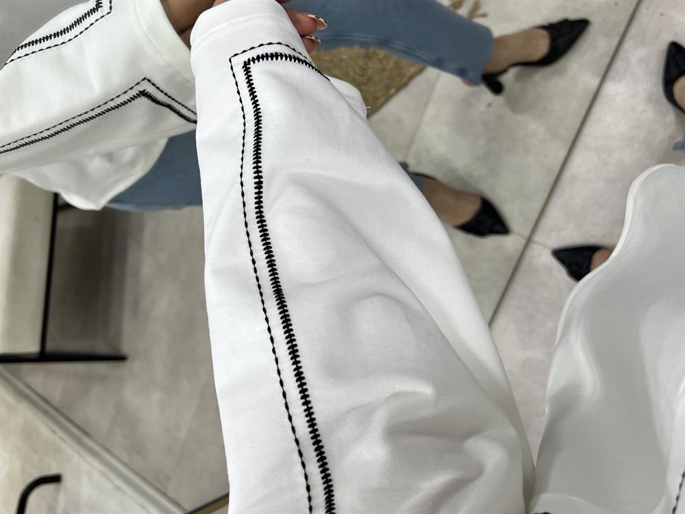 Twi̇st Model Di̇ki̇şli̇ Sweat Beyaz