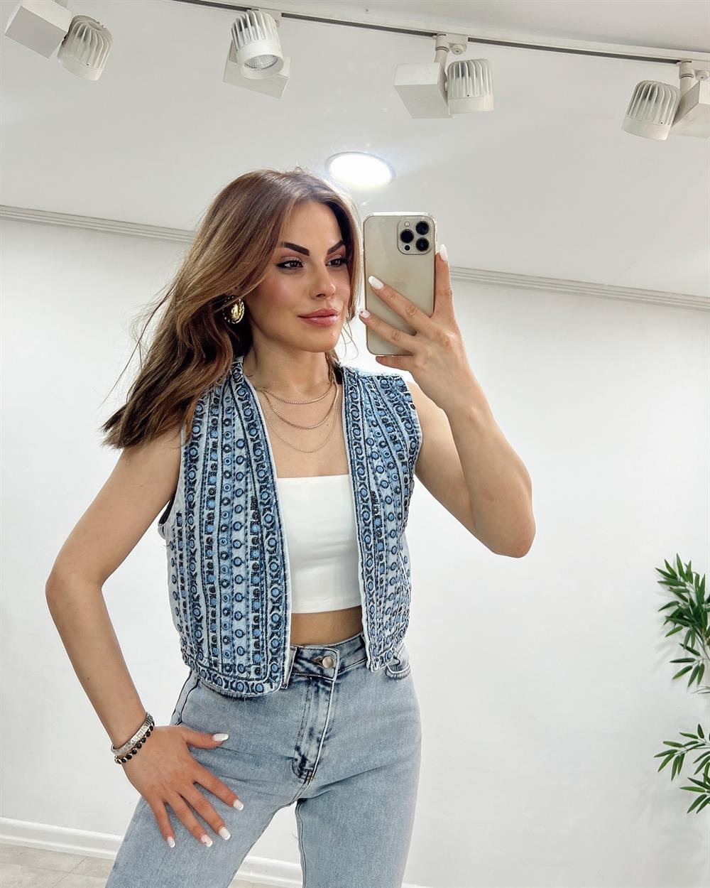 Vi̇ntage Tasarim Yelek