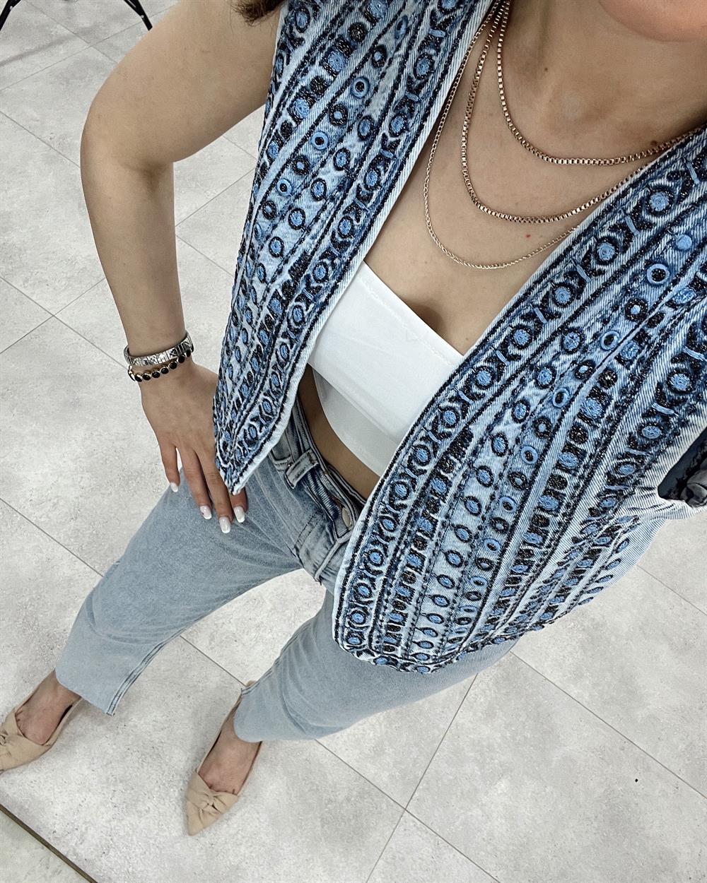 Vi̇ntage Tasarim Yelek