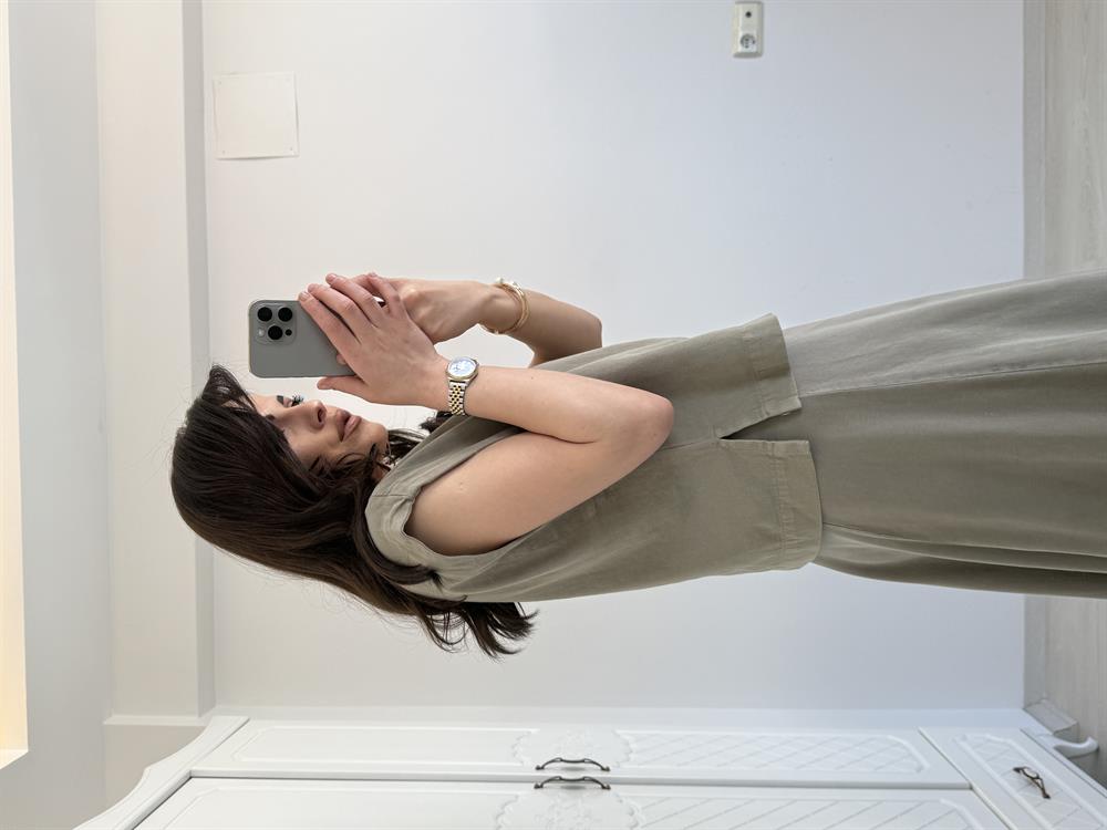 VİNTAGE AKSESUAR DETAYLI  YELEK YEŞİL