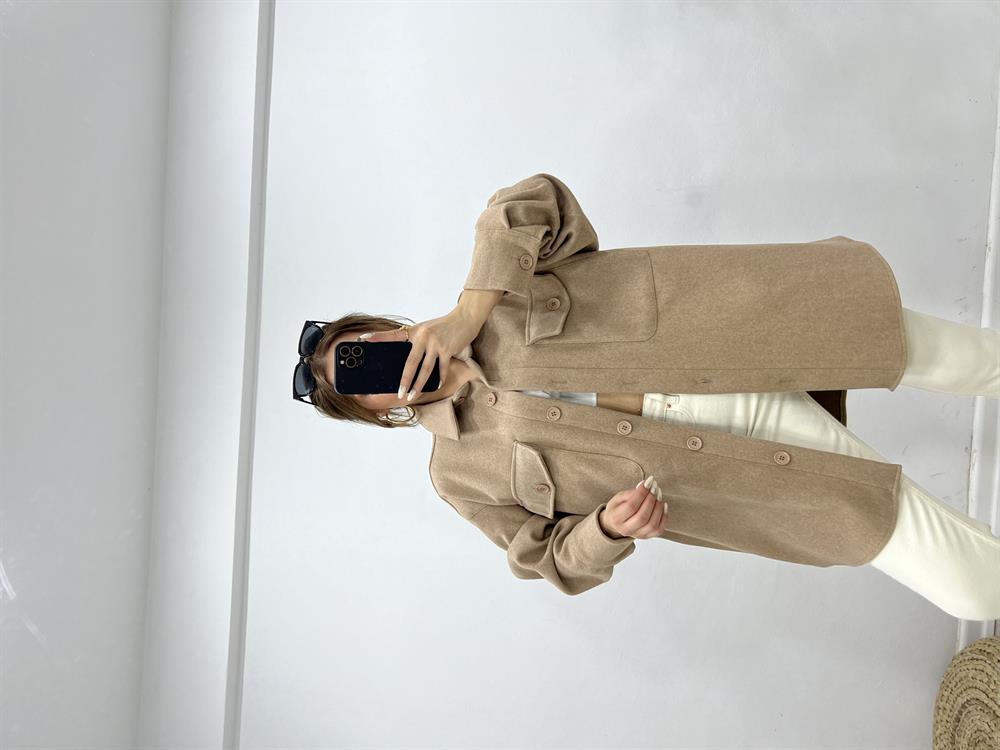 Vi̇zon Kaşe Ceket Gömlek