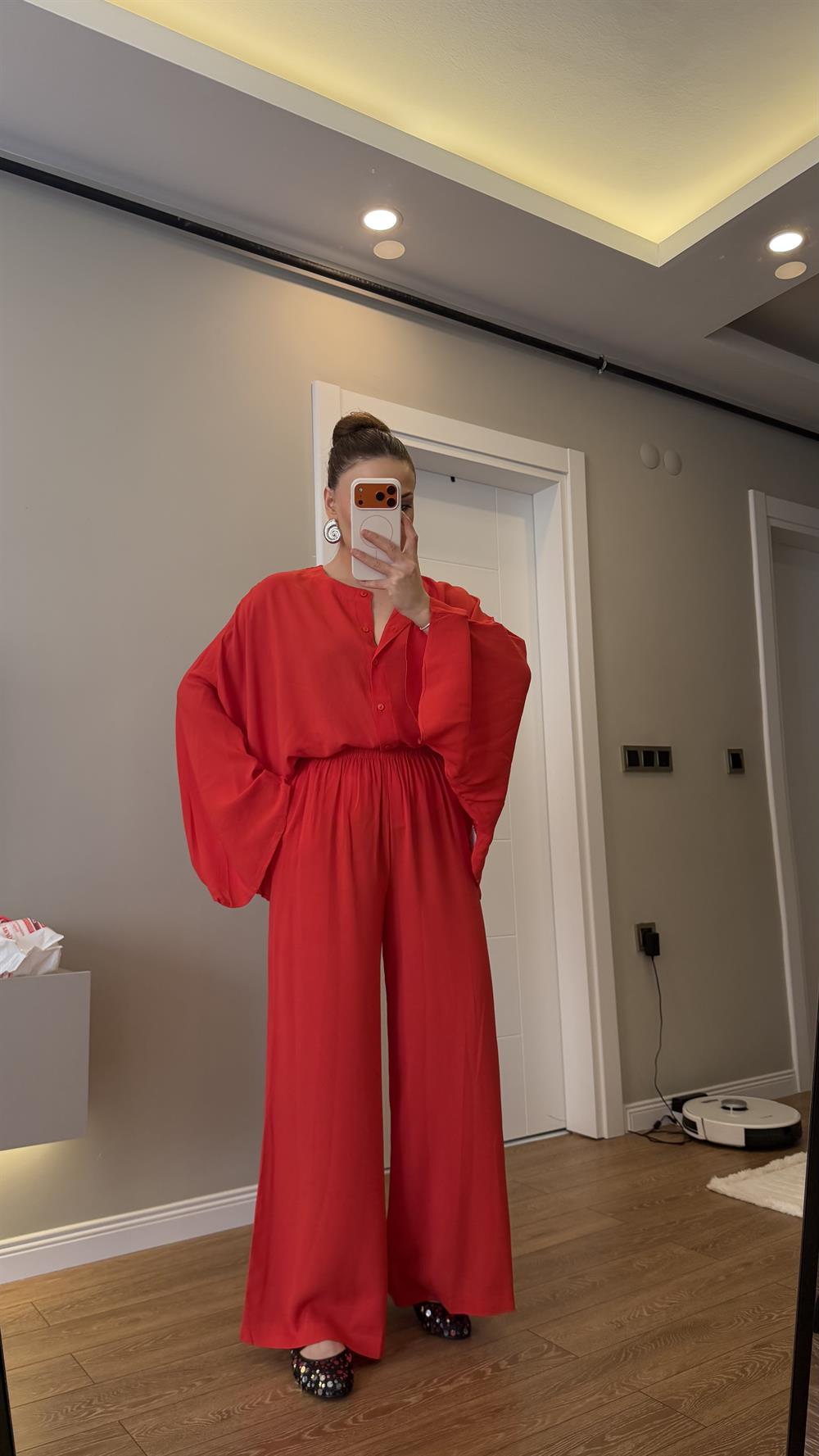 YARASA KOL KETEN GÖMLEK PANTOLON TAKIM 